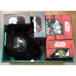 Star Wars: two Talking Star Wars figures together with two Elite Series figures, all boxed, with
