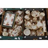 A collection of Royal Albert Old Country Rose tea set, circa 1950's, six piece with tea pot along