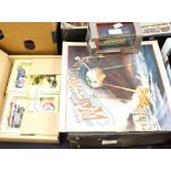 **AWAY** A collection of 78's in case with War of the Worlds vintage album along with vintage box