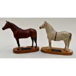 Beswick Connoisseur Champion Welsh Mountain Pony and a Thoroughbred