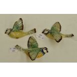 Beswick Blue Tit wall plaques; numbers 705, 706, 707 (3) No obvious signs of damage or