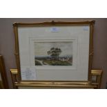 AE Woodhead watercolour, Temple Newsam near Leeds, signed and dated, 1926, lower left, 26 x 36 cms