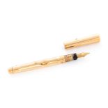 Mabie Todd & Co Ltd, a 9ct gold Swan fountain pen, London 1936, approx 24.7gms