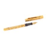 Mabie Todd & Co Ltd, a 14ct gold Swan fountain pen, approx 24.8gms
