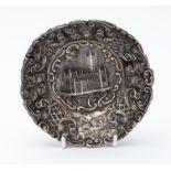 Nathaniel Mills, Castle Top, sweet meat dish of Worcester Cathedral, approx 12 cms diameter