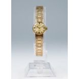 Rotary, a 1960's ladies 9ct gold lady's Rotary 21 Jewels wristwatch, 1.5cm circular dial with