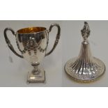 ** AWAY 25/10/19 KT ** A George III Neo-Classical two-handled cup and cover, the body chased with