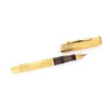 An 18ct gold Ideal fountain pen, London 1927, approx 28.1gms
