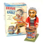 Brave Eagle: A boxed, battery operated, tinplate, Brave Eagle, Made by Nomura (T.N), Japan, complete