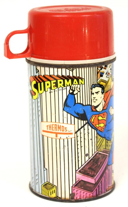 Superman: A Superman Thermos, 1967, No. 2892, height approx. 17cm.