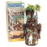 Whistling Spooky Kooky Tree: A boxed, battery operated, tinplate, Whistling Spooky Kooky Tree,