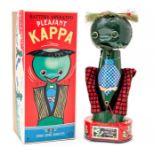 Pleasant Kappa: A boxed 1950's, battery operated, tinplate, Pleasant Kappa, unusual Japanese