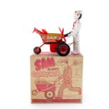 Sam the City Gardener: A boxed, tinplate, Sam the City Gardener, Made by Marx, USA, complete