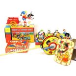 Noddy: A collection of assorted Noddy items to comprise: Noddy Ring Game, 1960, good condition, Made