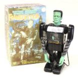 Frankenstein: A boxed 1950's battery operated, remote control tinplate, Frankenstein, Made by Marx