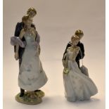 Lladro studies Bride and Groom, 3274 and Evening Occassion, 3251. 2 items