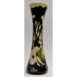 A Modern Moorcroft Moon shadow tapering vase, 40cm high design by Kerry Goodwin, no: 39/75.