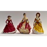 Two Royal Doulton figures of ladies; Southern Belle Sandra and Royal Worcester Christina