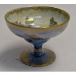 A small lustre coupe-Wedgwood with painted dragons in the style of Daisy Makeig-Jones