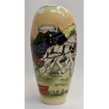 A Moorcroft "The Showground Horse" vase, trial piece