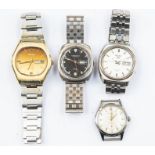 A Bulova circa 1970's gents watch, along with other gents watches A.F