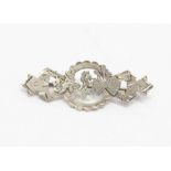 A Victorian silver sweetheart brooch, Birmingham 1894, replacement pin