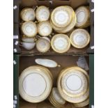 An Aynsley dinner service in 7892 pattern, Gold Dowery, plus others (Q)