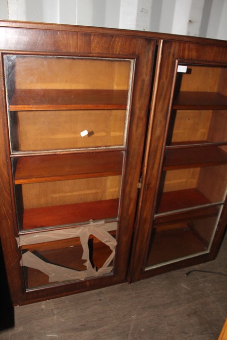 A mahogany bookcase A/F