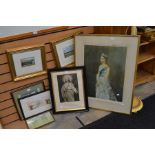 A collection of prints including Royalty, Elizabeth II and Prince of Wales prints