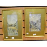 A pair of watercolours, one signed by GT Shearman and dated 1917