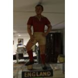 A circa 1960-70's England carbon fibre figure