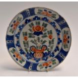 18th Century tin glazed Delft ware plate