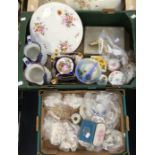 A collection of miniature tea sets including Coalport and Japanese ware, other china items including