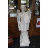 A unique marble statue of Saint Michael the Archangel