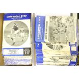 A collection of assorted Leicester City home programmes, 1960's, over 100. (one box)