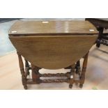 A  small gateleg table