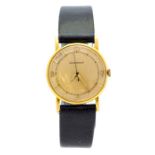 Jaeger Le Coultre, a circa 1960's 18ct gold gents Jaeger Le Coulrre mechanical wind wristwatch,