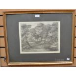 Five framed 19th Century engravings