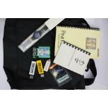 Pink Floyd - Crew LP size bag and crew merchandise including 3 lighters, watch presented by