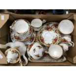 Royal Albert Old Country Rose tea and lunch set