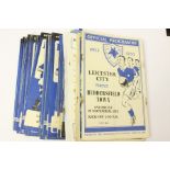 A collection of 1950's Leicester City home programmes. (one bag)