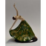 Coalport Art Deco " The Dancer" (482/2000). Condition: In very good overall condition.