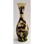 A Moorcroft tapering vase, in foxglove pattern, trial 21.6.11