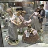 Lladro figurines, Learning to Ballroom Dance, A classical study with poppy, classical flower girl