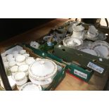 A large collection of various tea wares to include; Royal Albert "Belinda", Royal Adderley, Royal