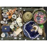A collection of ceramics, early to mid 20th Century including bowls, creamers, blue and white etc