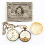 Ingersol mid 20th Century pocket watch with 8 day early 20th Century pocket watch and an