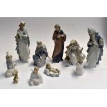 A Nao /  Lladro composite Christmas Nativity group (10)