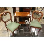 Pair of Victorian Mahogany chairs; others (4)