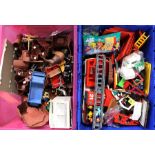 Playmobil: A collection of assorted Playmobil to include: a castle, fort, ambulance, fire engine